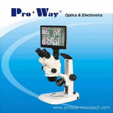 Professional LCD Video Screen Zoom Stereo Microscope